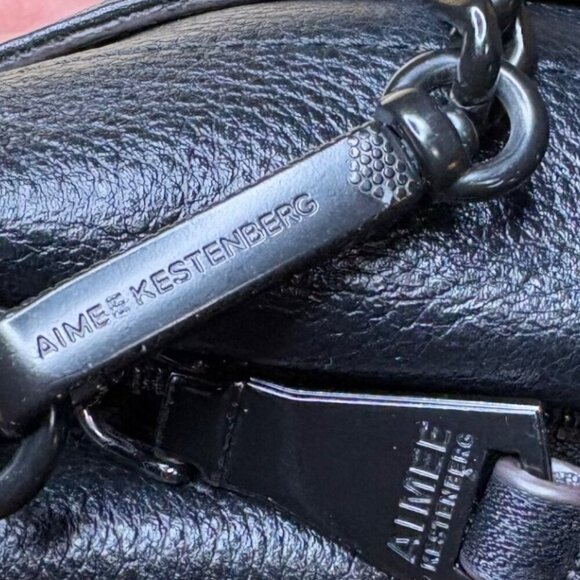 AIMEE KESTENBERG Fiery Convertible Chain Crossbody Clutch Bag In Black - Picture 8 of 12